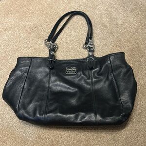 Coach Black Mia Black Leather Purse